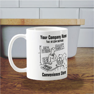 Convenience Store Cartoon Kaffeetasse