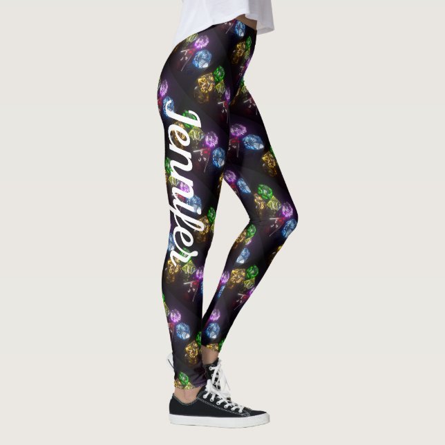Convention Gaming Dice Komfortable Individuelle Na Leggings (Rechts)