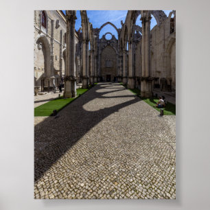 Convento do Carmo in Lissabon Poster