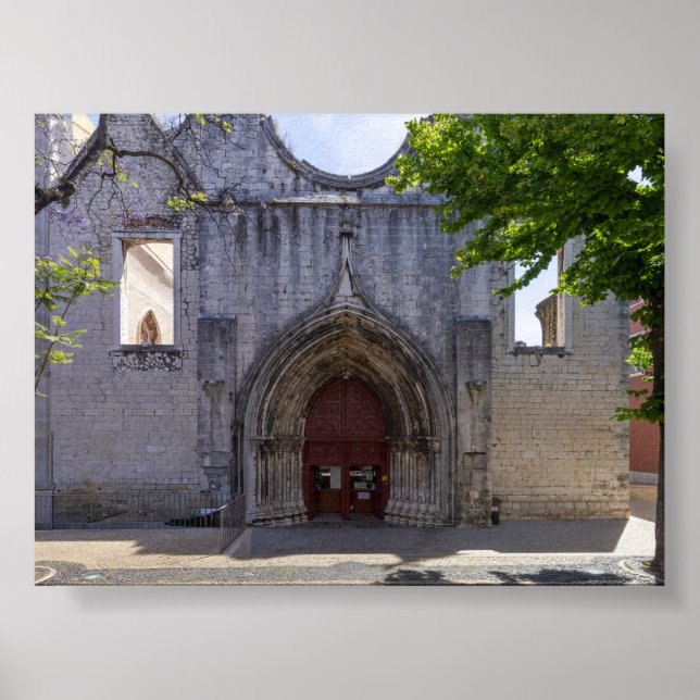 Convento do Carmo in Lissabon Poster (Vorne)