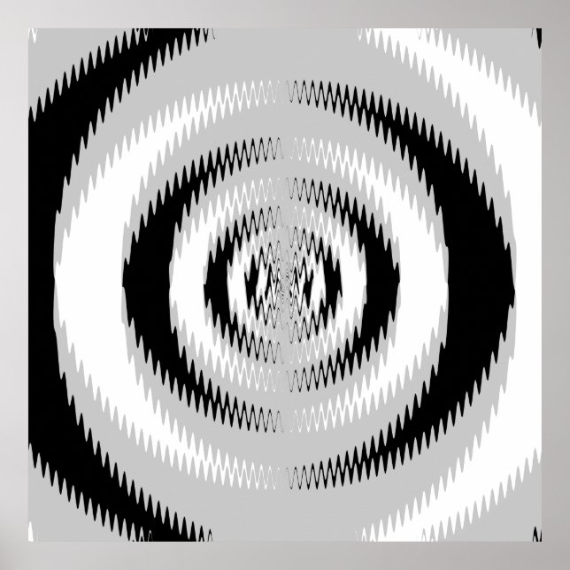 Converged Log Spirals Dist var 4 Poster (Vorne)