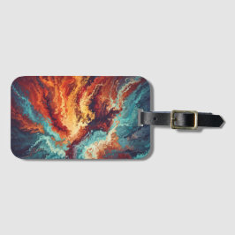 Convergence - Abstract Vibrant Art Gepäckanhänger