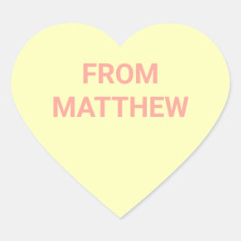 Conversation Heart Valentine's Day Stickers