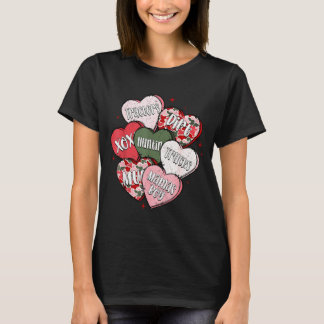 Conversation Hearts Camo Valentine's Day Men Boys  T-Shirt