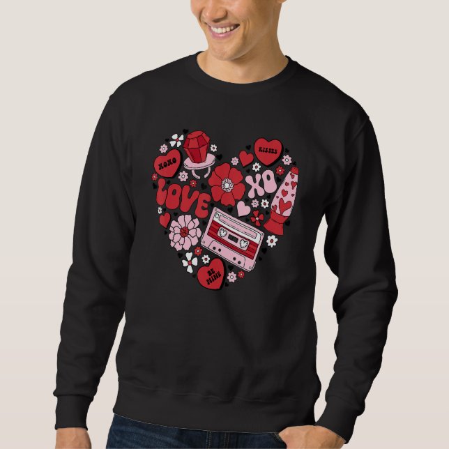 Conversation Hearts Love Valentine's Day Funny Cou Sweatshirt (Vorderseite)