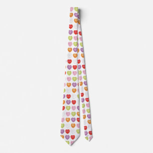 Conversation Hearts Neck Tie Krawatte