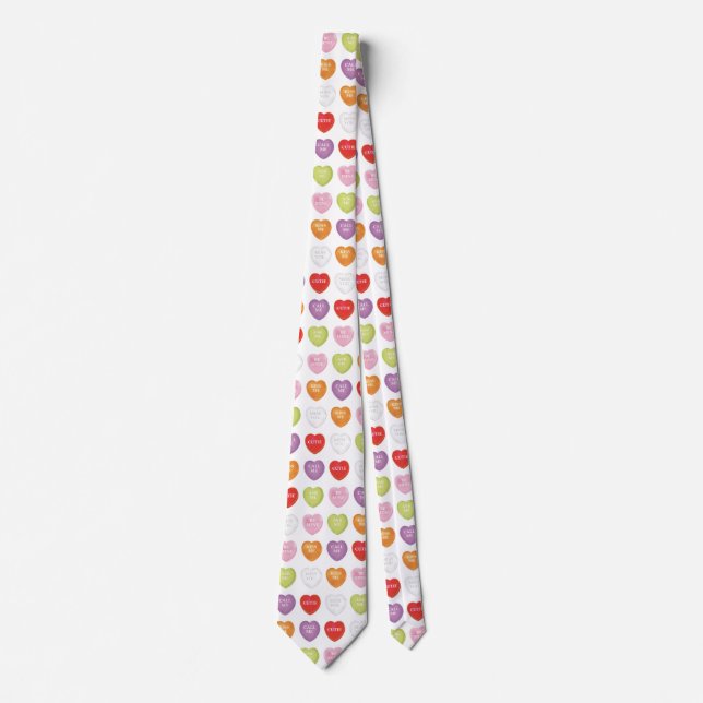 Conversation Hearts Neck Tie Krawatte (Vorderseite)