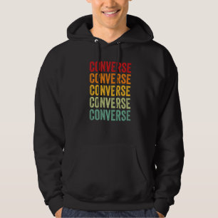 Converse County Wyoming Regenbogen Text Hoodie