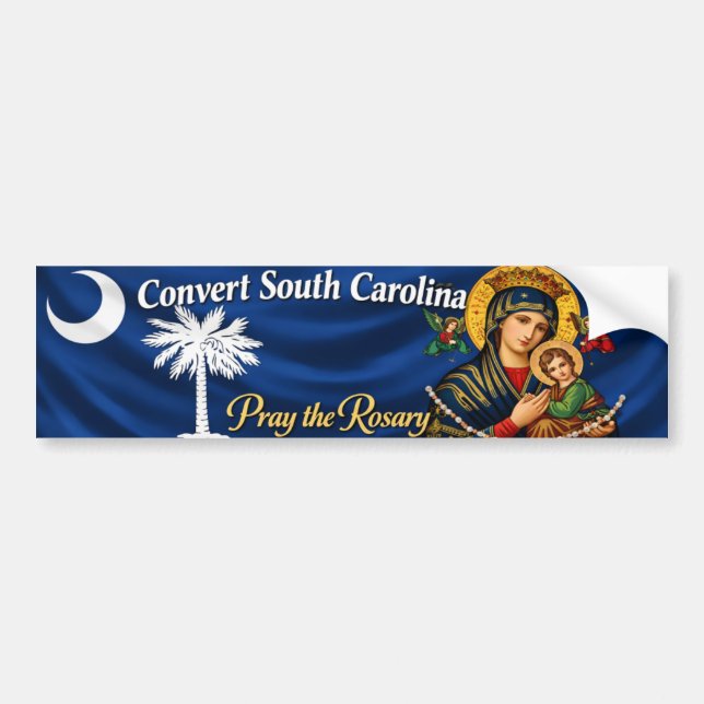 Convert South Carolina Bumper Sticker Autoaufkleber (Vorne)