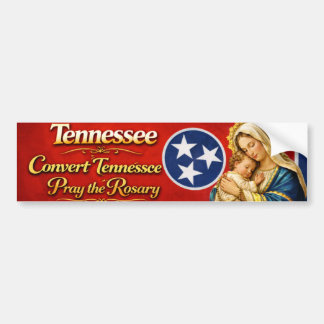 Convert Tennessee Pray the Rosary Autoaufkleber