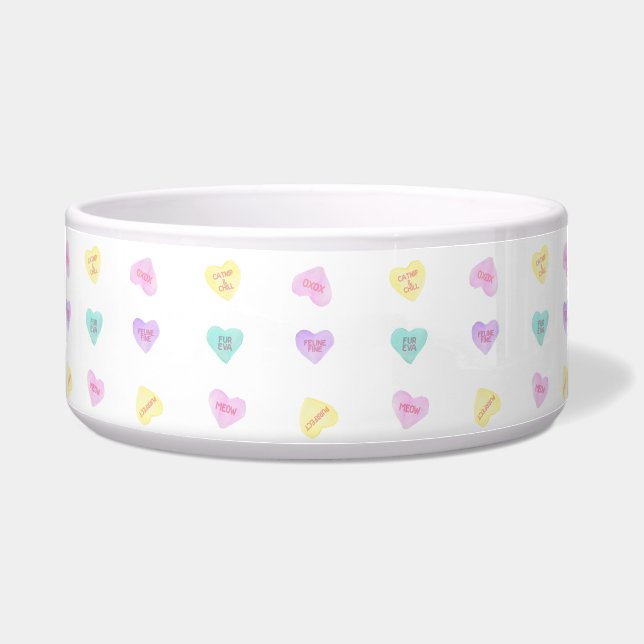 Convo Heartz Cat Pattern Pet Bowl Napf (Vorderseite)