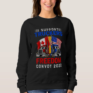 Convoy 2022 TRUC: Amerikanische Flagge - Kanada Sweatshirt