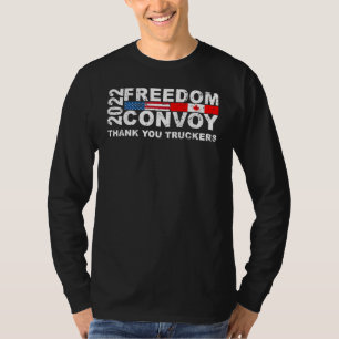 Convoy 2022 TRUC: Amerikanische Flagge - Kanada T-Shirt