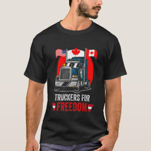 Convoy 2022 TRUC: Amerikanische Flagge - Kanada T-Shirt