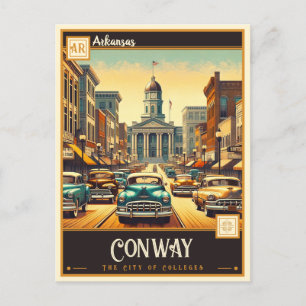 Conway, Arkansas Vintage Postkarte