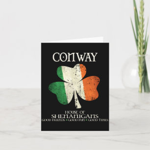 Conway Nachname Familie Irland Irische Familie von Karte