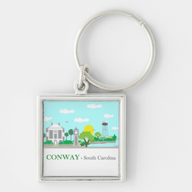 Conway, SC - Charming Schlüsselanhänger (Vorne)