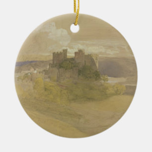 Conway Schloss (Graphit, w/c und Gouache auf Keramikornament