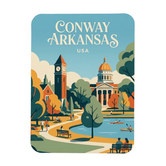 Conway USA Magnet (Vertikal)