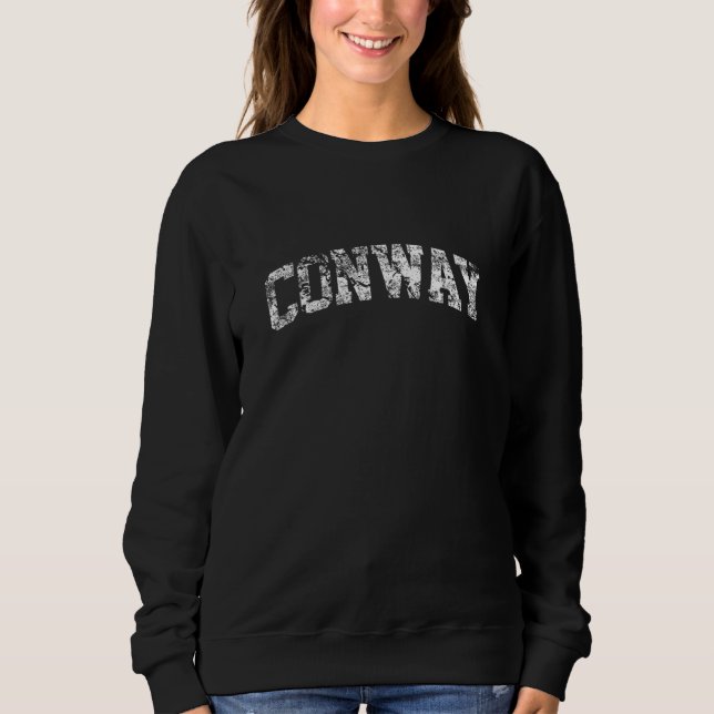 Conway Vintage Distressed Grunge Bogen Sweatshirt (Vorderseite)