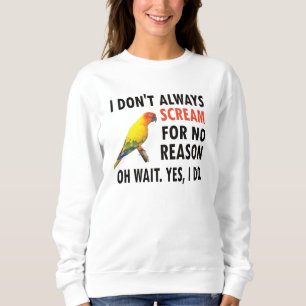 Conwner Conure Lover Parrot Bird Sonnenschutz Sweatshirt