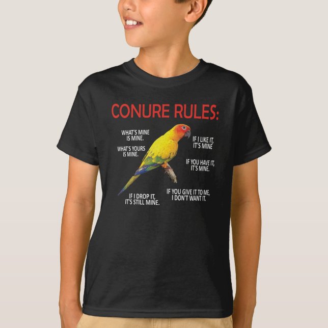 Conwner Conure Lover Parrot Bird Sonnenschutz T-Shirt (Vorderseite)