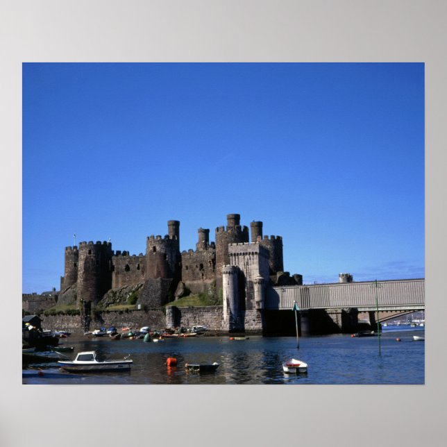 Conwy Castle North Wales Postcard Poster (Vorne)