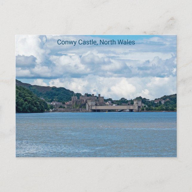 Conwy Castle, North Wales, UK, Postcard Postkarte (Vorderseite)