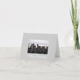 Conwy Schloss im Schnee Feiertagskarte