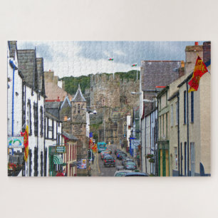Conwy Street and castle, Wales Puzzle
