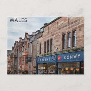 Conwy Wales Welsh City Travel Postkarte