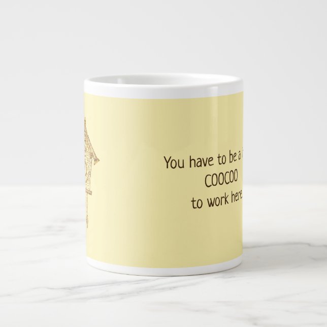 Coo-Uhr Jumbo-Tasse (Vorderseite)