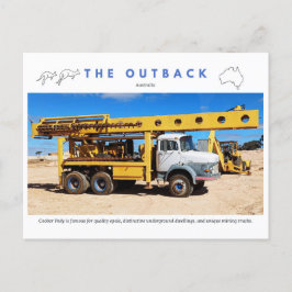 Coober Pedy Mining Truck Postkarte