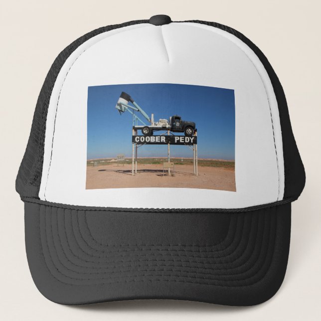 Coober Pedy Outback Australia Souvenir Foto Truckerkappe (Vorderseite)