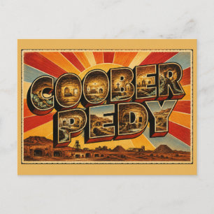 Coober Pedy Südaustralien Outback Opalstadt Kunst Postkarte