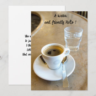 Cooffe mit bester Freund-Flachkarte