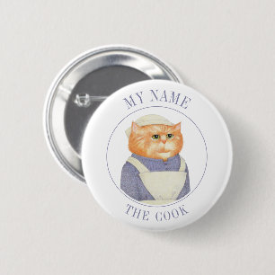 COOK CAT Name Abzeichen Button Button II