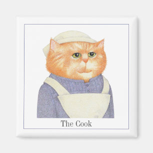 COOK CAT Square Magazin + Text II Magnet
