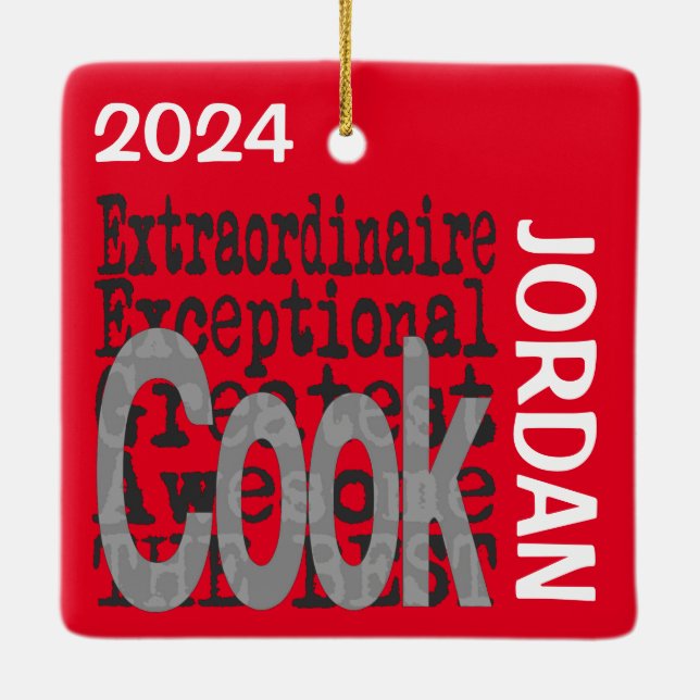 Cook Extraordinaire CUSTOM Keramikornament (Rückseite)