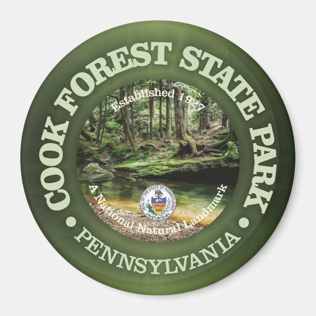 Cook Forest SP Magnet (Vorne)