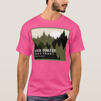Cook Forest Staat Park Pennsylvania Forest Sunrise T-Shirt
