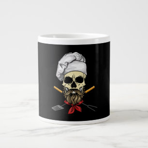 Cook Grill Master Koch Skull Face Halloween Gesche Jumbo-Tasse