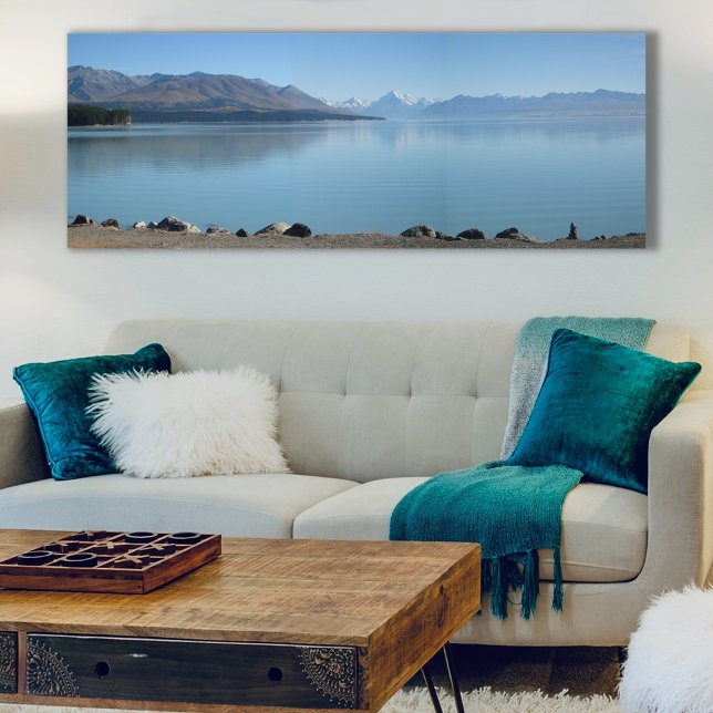 Cook im Winter vom Pukaki-See Leinwanddruck (Von Creator hochgeladen)