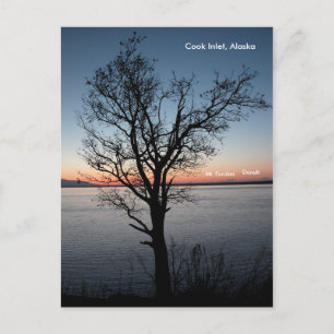 Cook Inlet mit Denali und Foraker - Alaska Postkarte