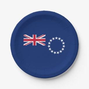 Cook Islands Flag Pappteller