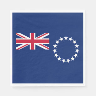 Cook Islands Flag Serviette