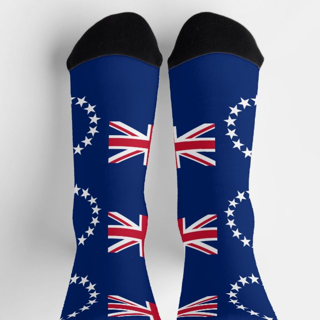 Cook Islands Flag Socken (Oben)
