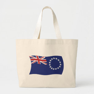 Cook Islands Flag-Tasche Jumbo Stoffbeutel