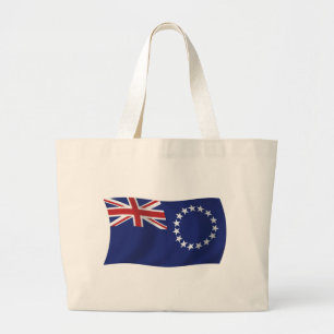 Cook Islands Flag-Tasche Jumbo Stoffbeutel