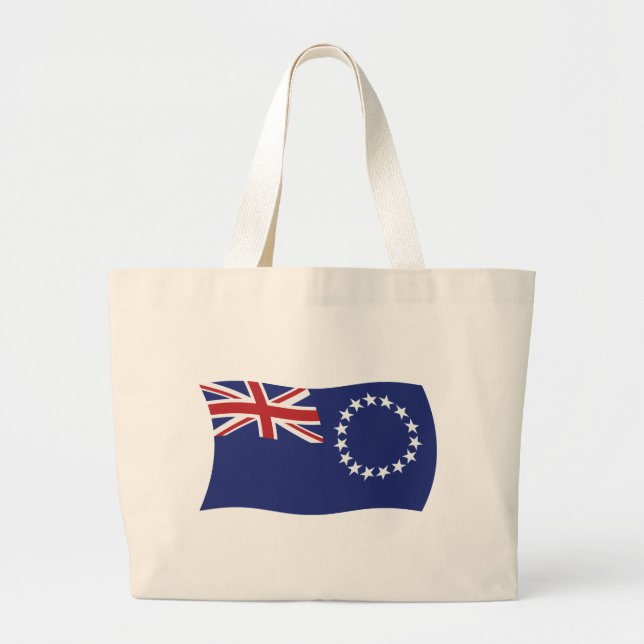 Cook Islands Flag Toag Jumbo Stoffbeutel (Vorne)